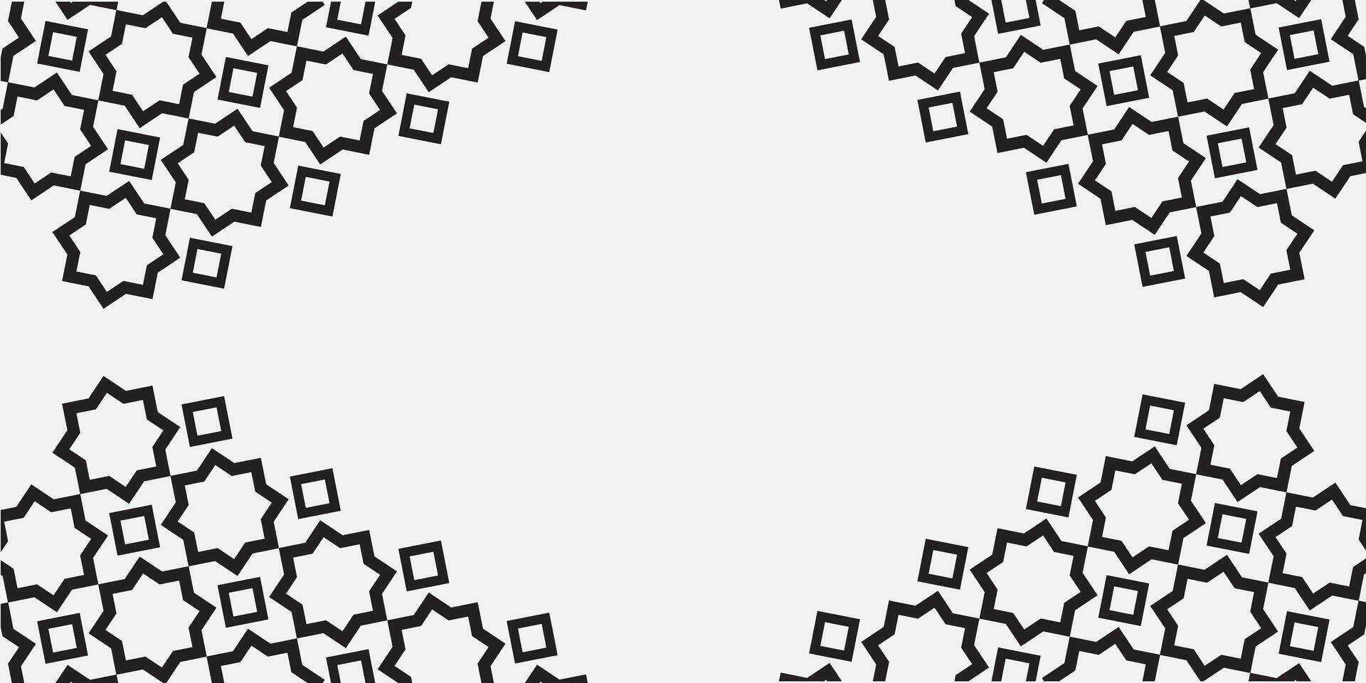 Abstract geometric pattern, ornament islamic background vector