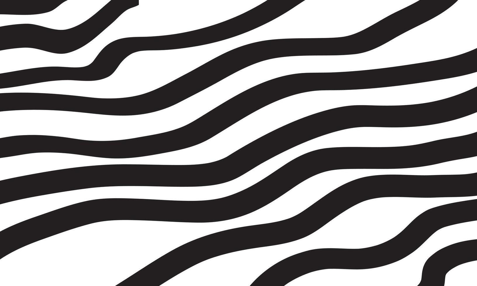 Abstract black wave lines pattern vector