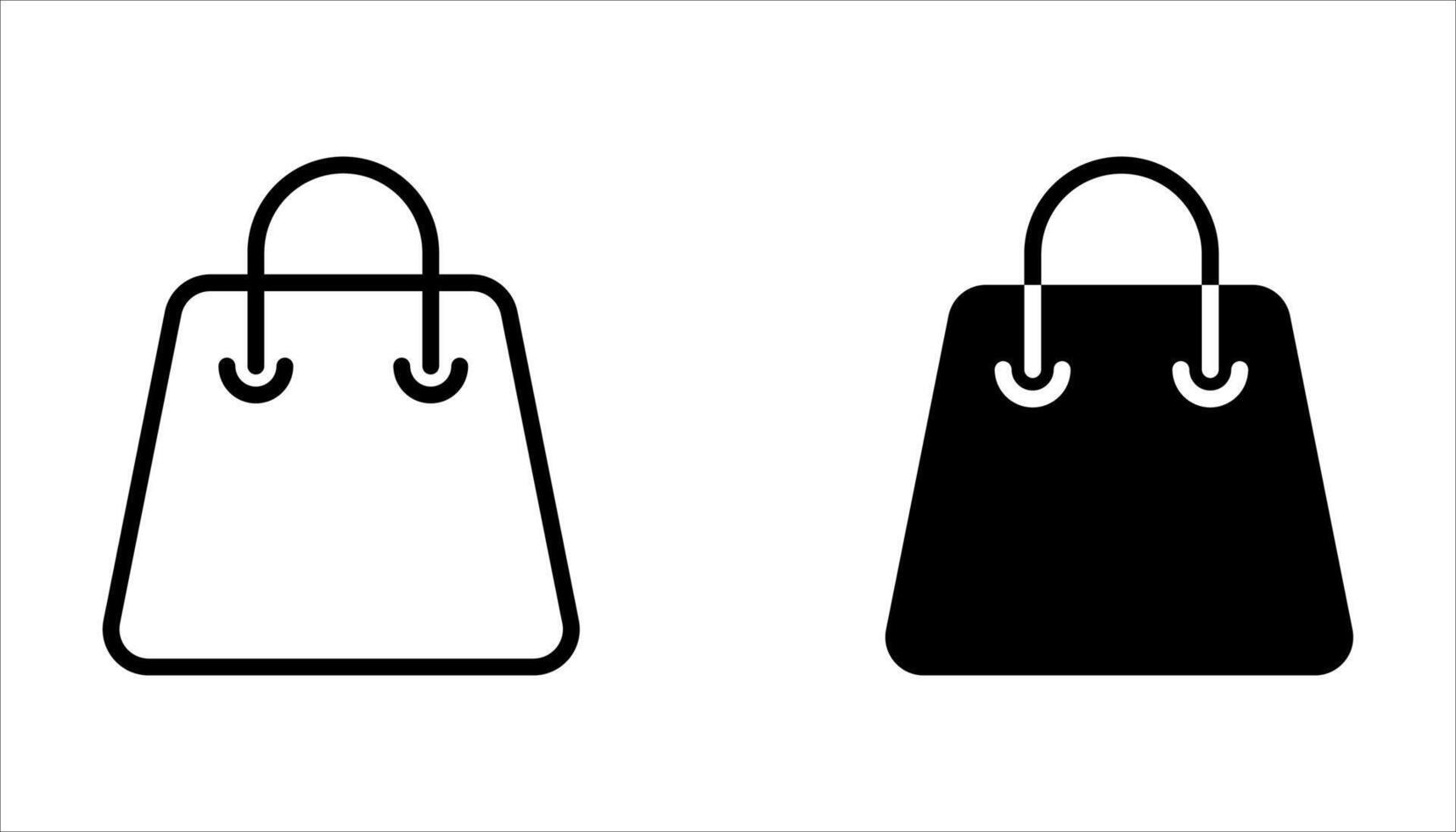 shopping bag icon set, vector