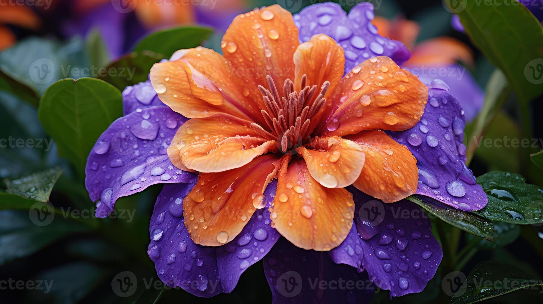 color purple and orange photo