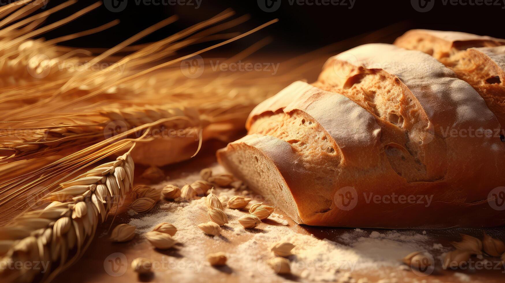 flaky wheat texture photo