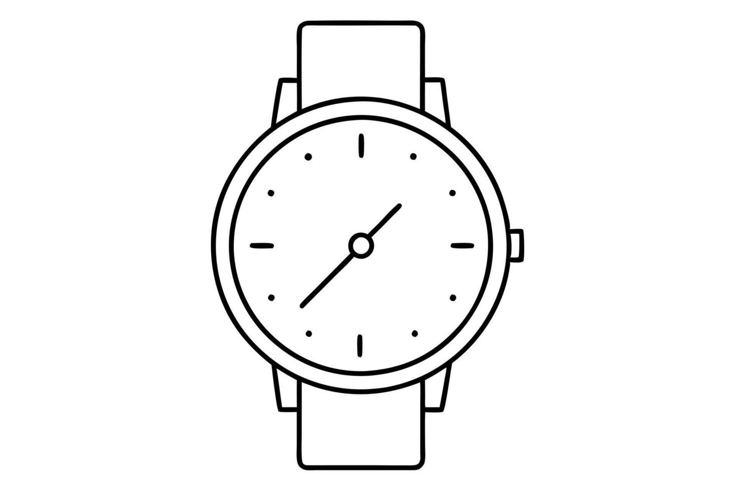 A Stylish wristwatch graphic design for stock vector