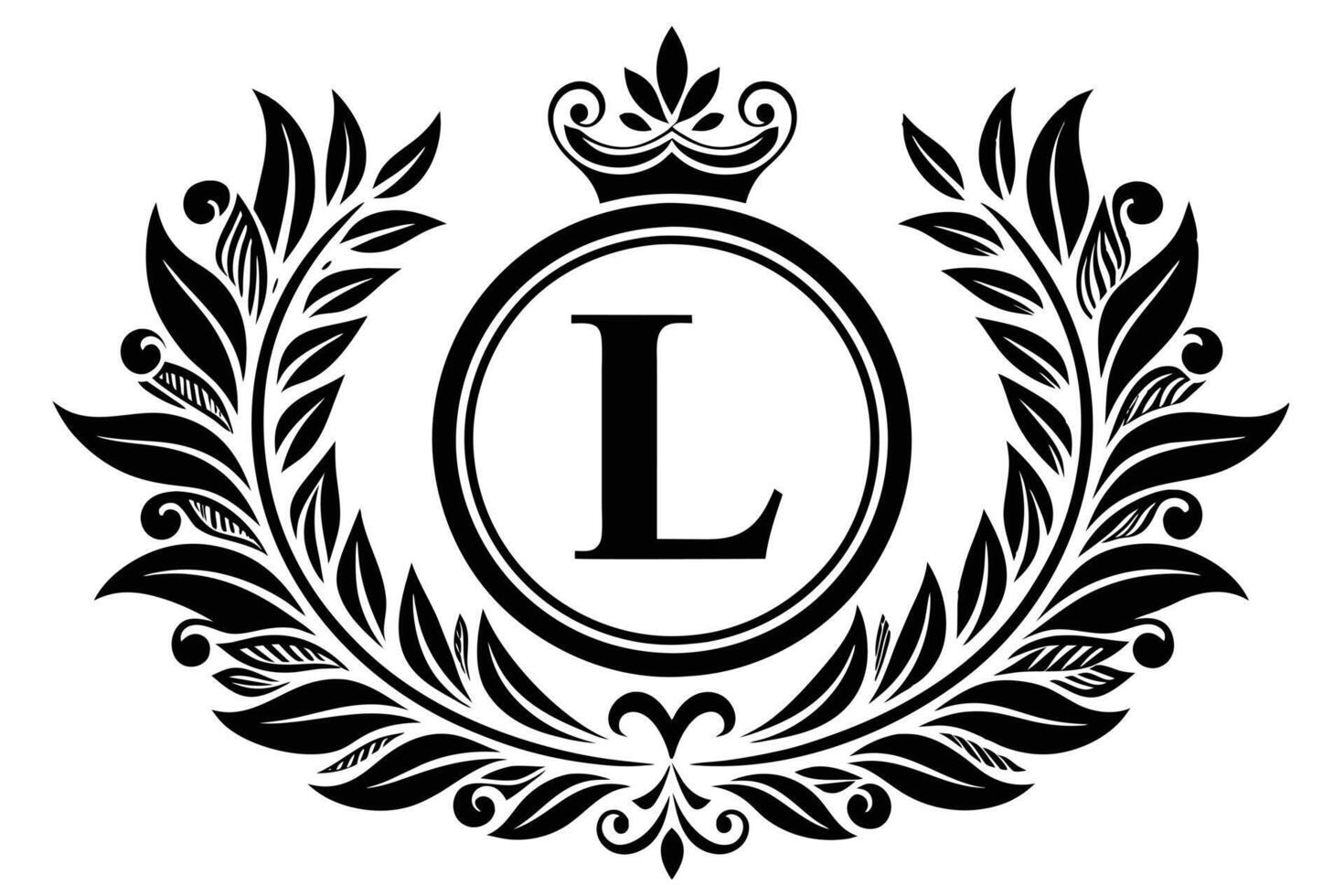 Monogram L Design vector
