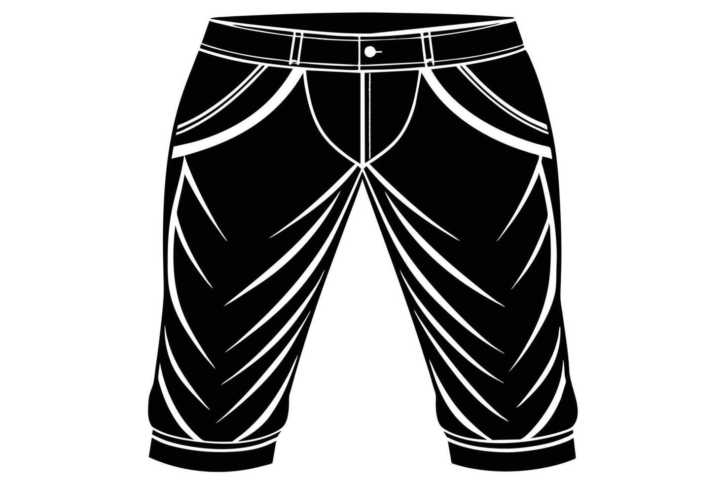 A Illustration of Stylish Black Pants vector