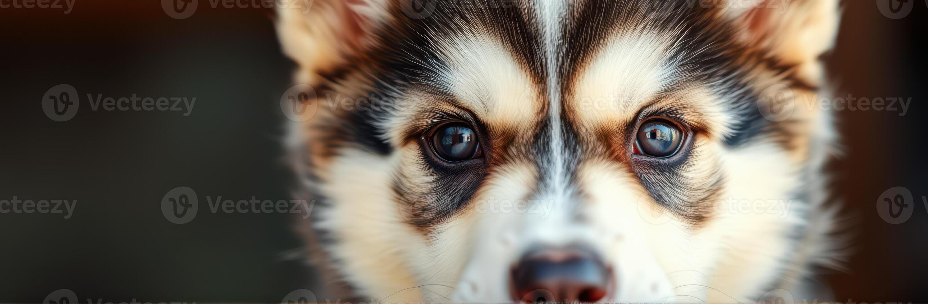 Curious puppy excitedly observing surroundings in a cozy indoor setting during the afternoon photo