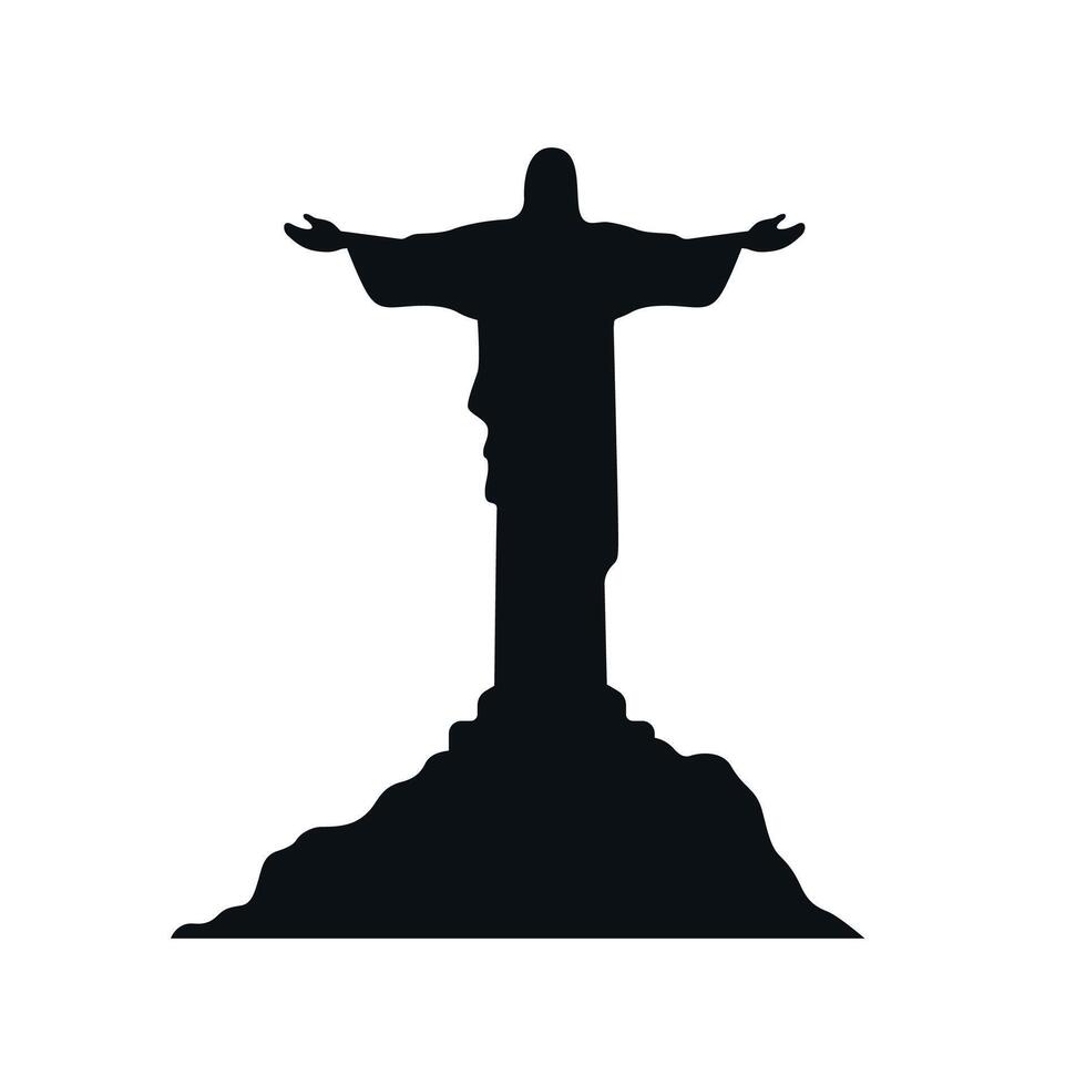 Christ the Redeemer icon vector