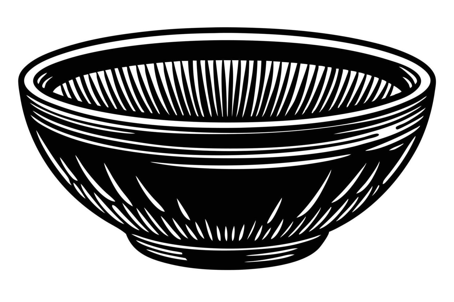 illustration of a decorative bowl. vector