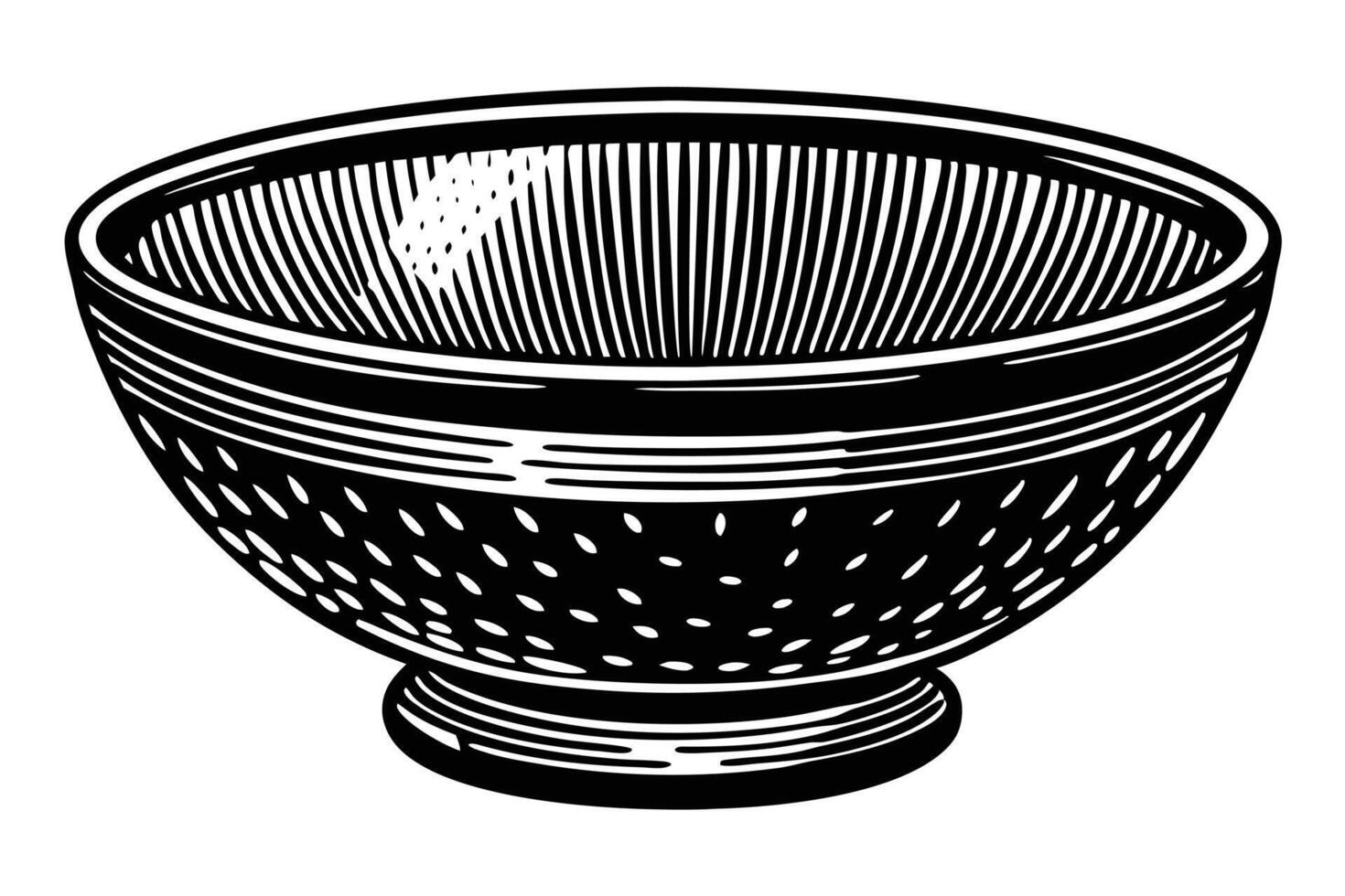 A decorative bowl. vector