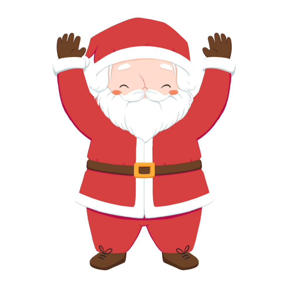 Santa is happy png