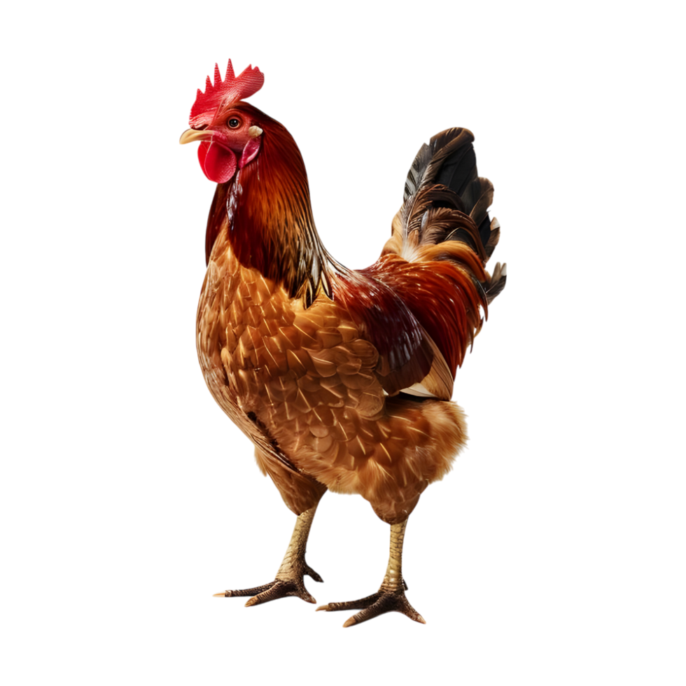 Chicken looking on the left side png