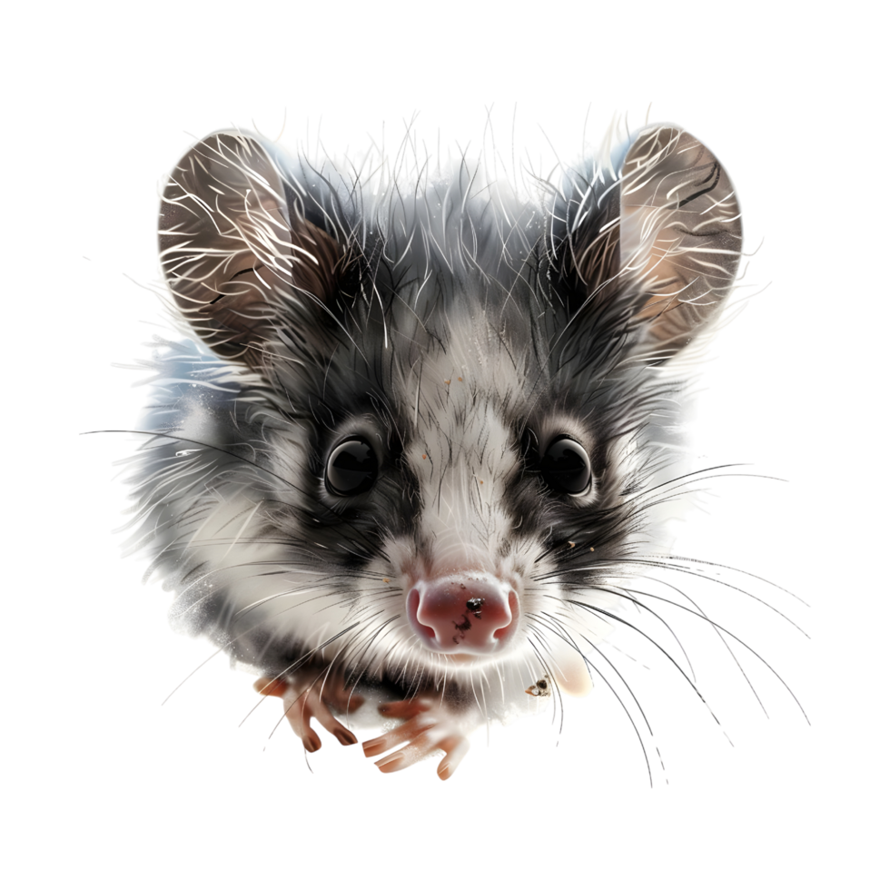 Mouse is standing on a transparent background png