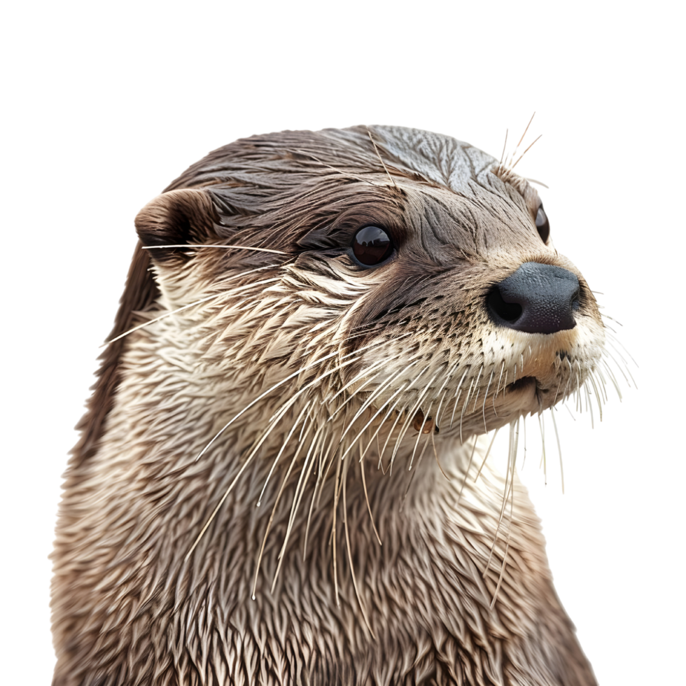 Otter looking at the right png