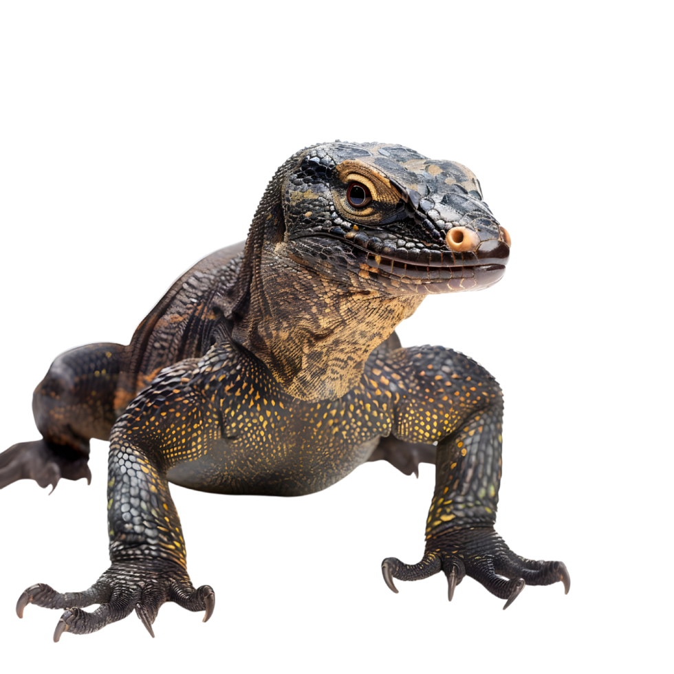 Monitor lizard on a transparent background png