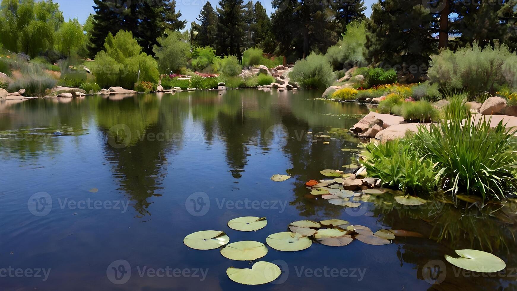 Serene Pond at Denver Botanical Gardens photo