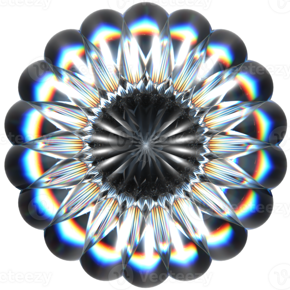 3D icon of a glass abstract prism shape png