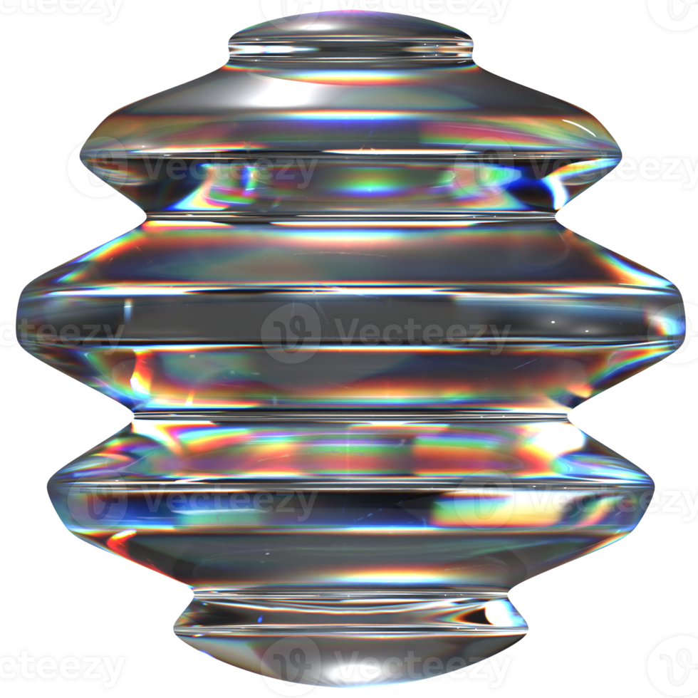3D icon of a glass abstract sphere png