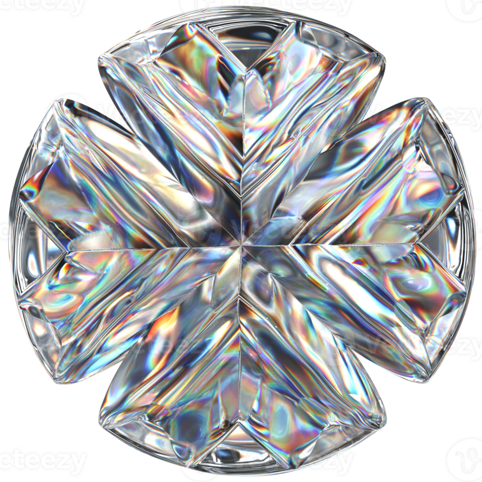 3D icon of a glass spherical abstract shape png