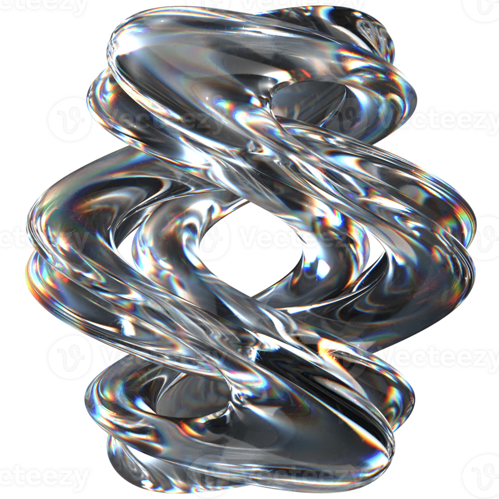 3D icon of a glass sculpture png