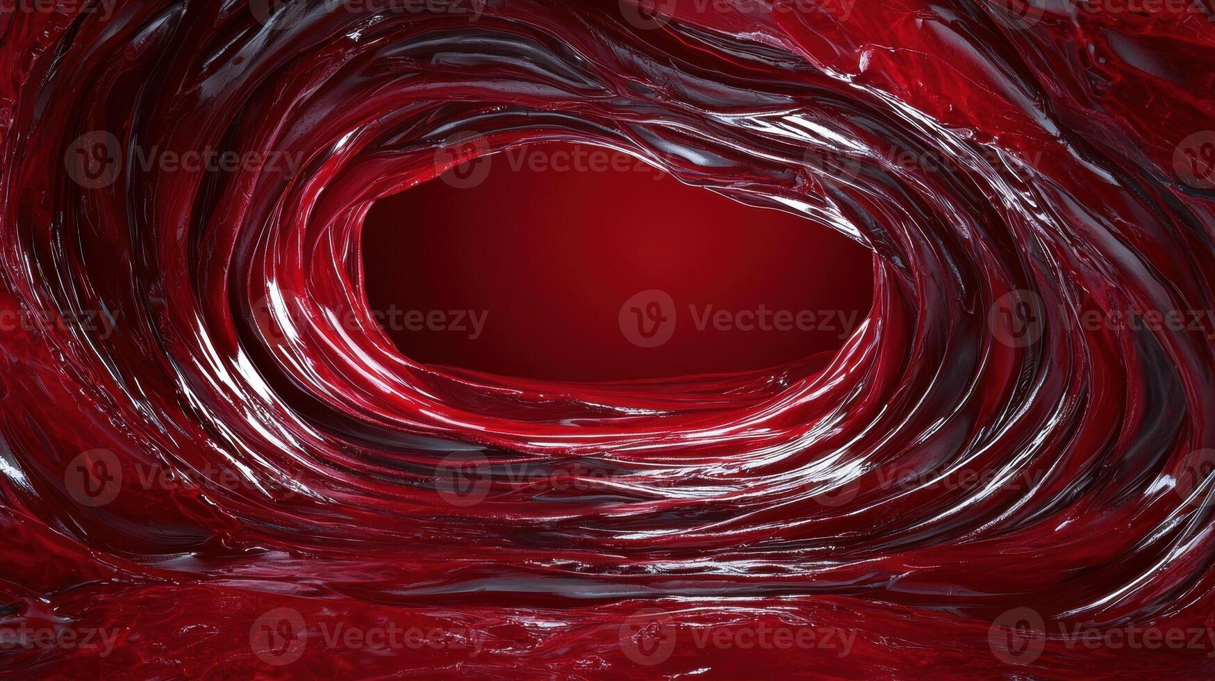 Abstract red swirl background with a glossy texture photo