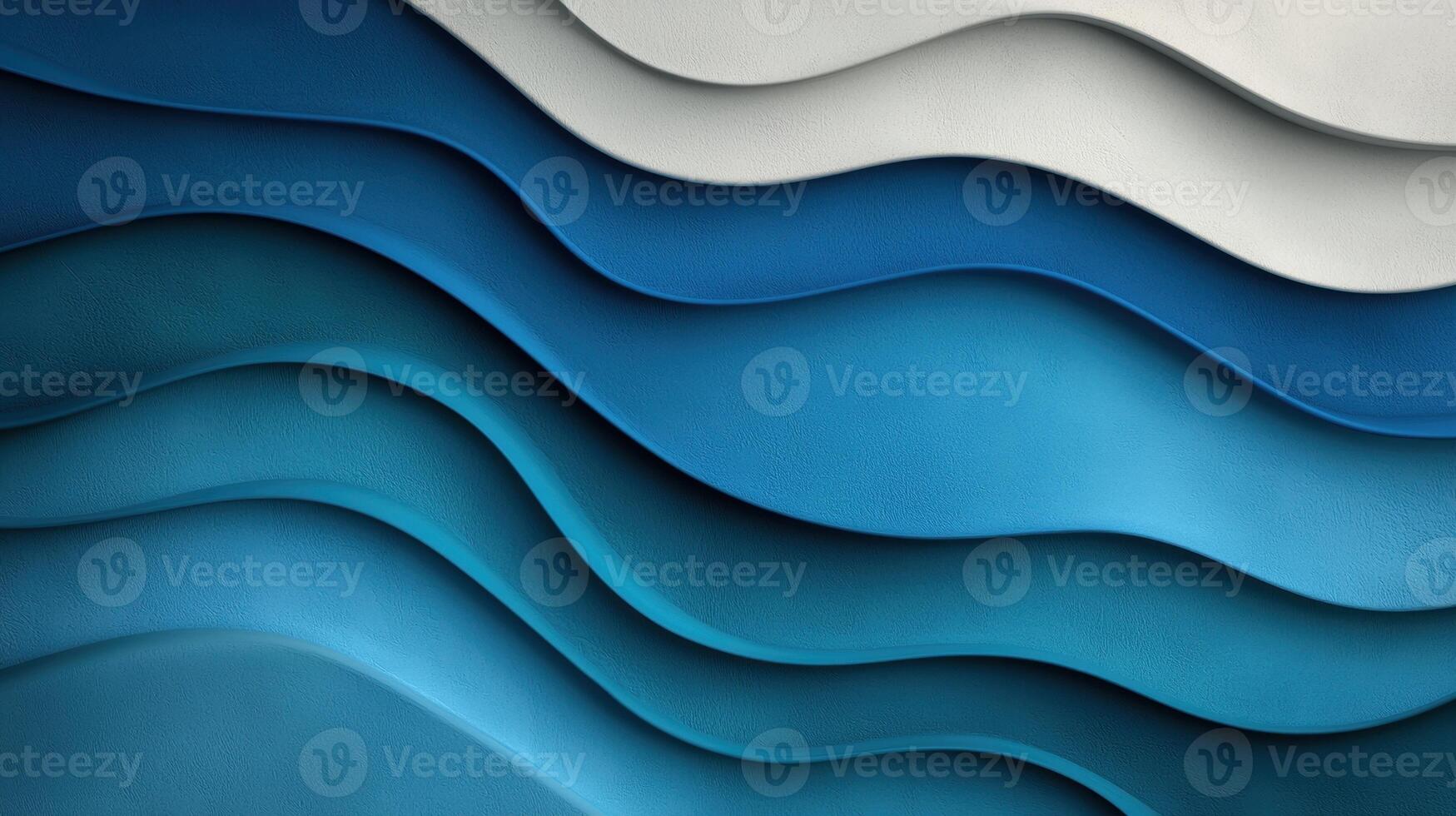 Abstract blue and white wave pattern background photo