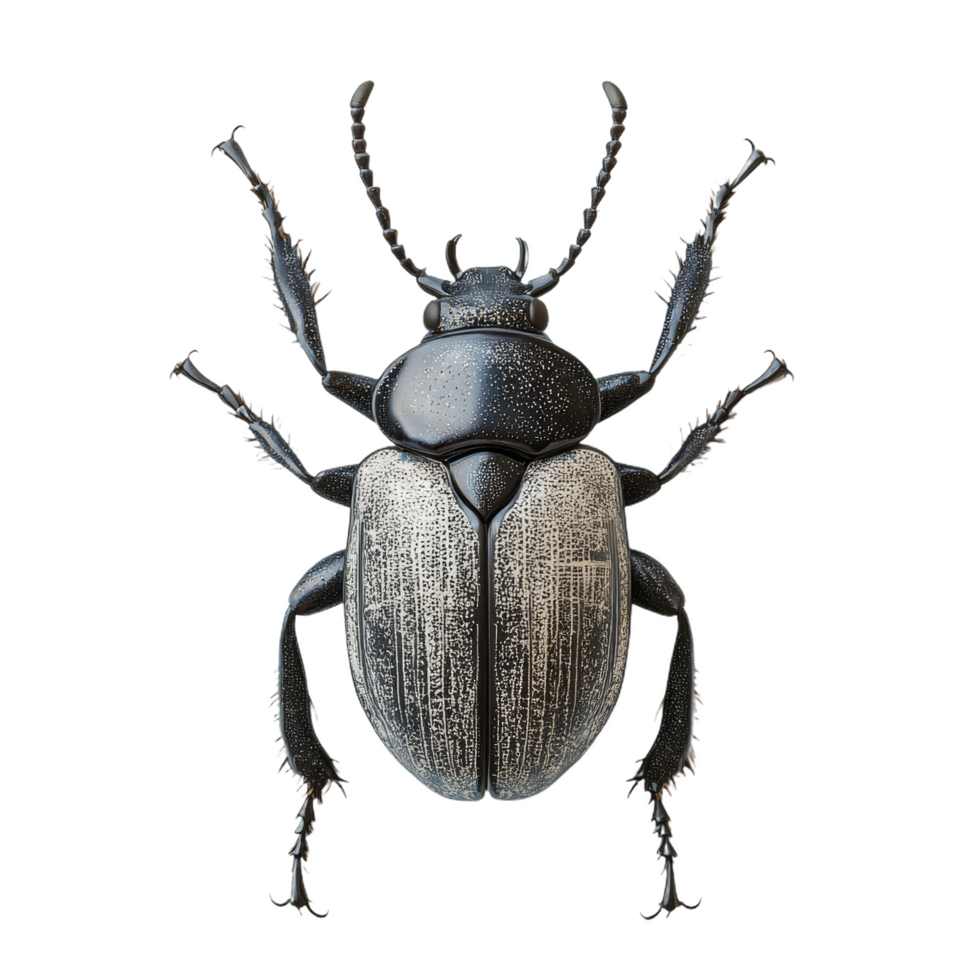 detailed illustration of desert beetle showcasing its defensive posture, featuring intricate textures and realistic colors. This beetle exemplifies nature resilience and adaptability png