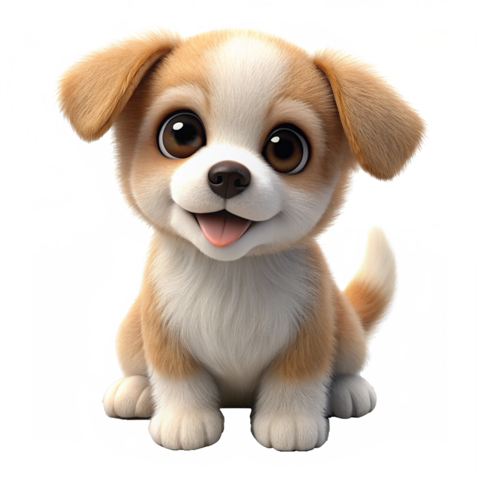 beautiful puppy is isolated on transparent background png