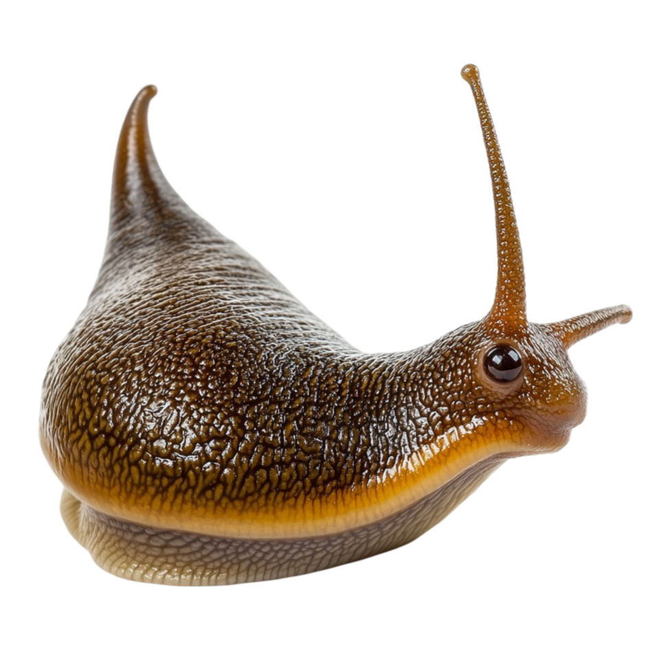 A snail is standing on its back legs png