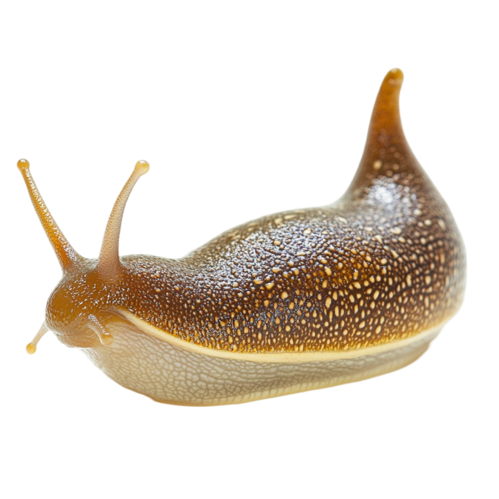 Detailed Snail with a Spiral Shell Isolated png