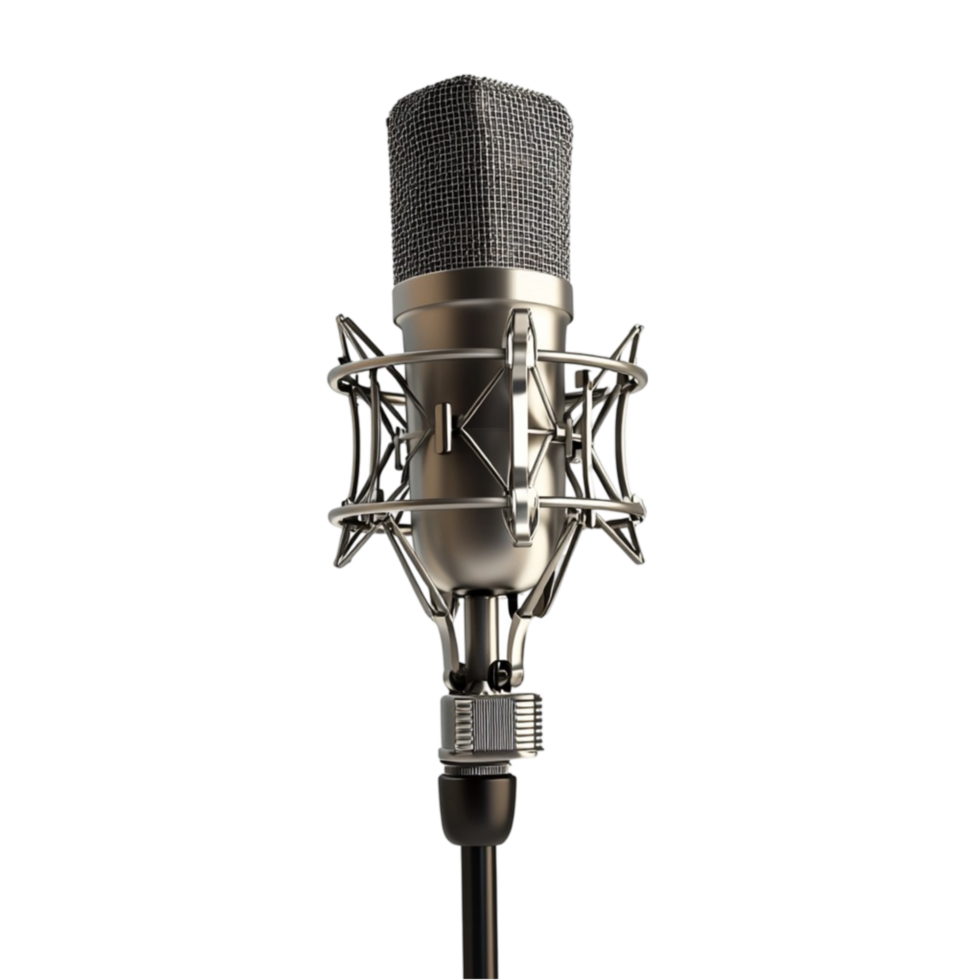 A microphone on a transparent background png