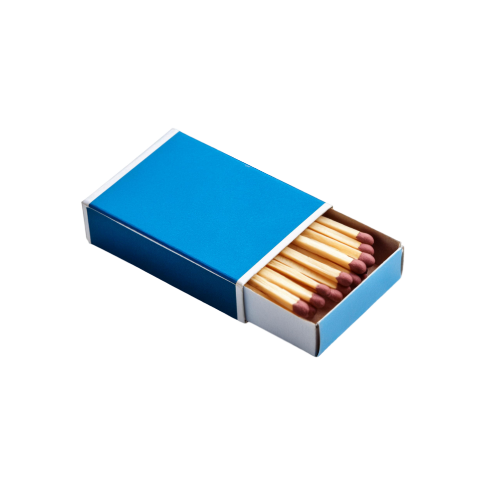 Realistic matchbox on transparent background png