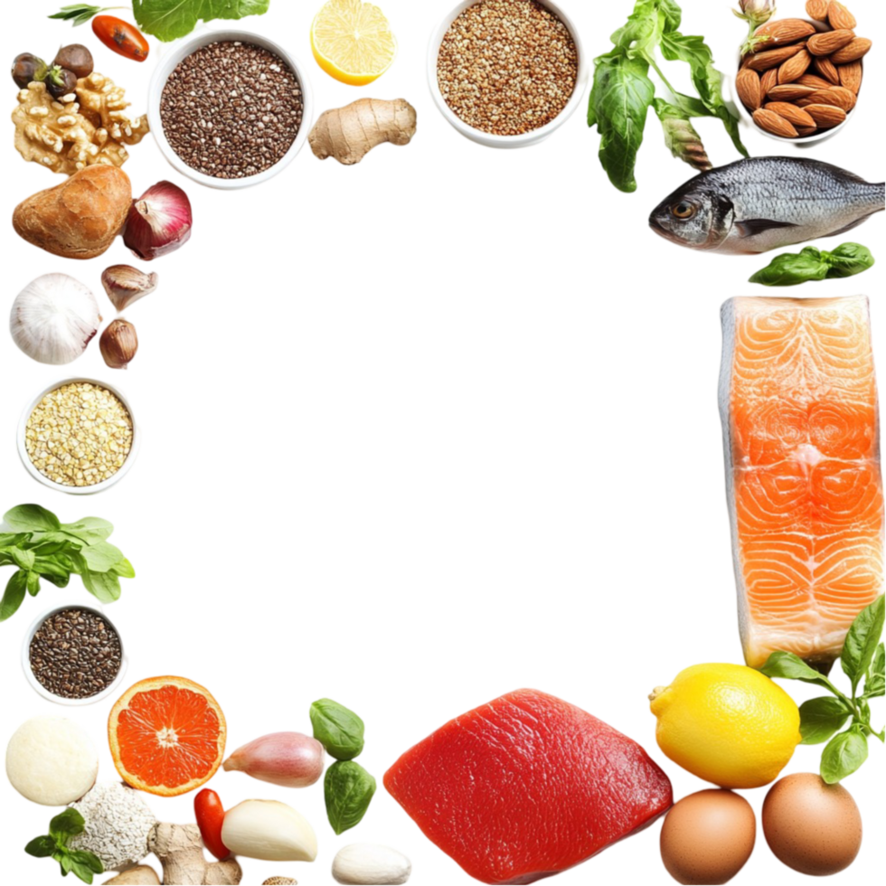 Baked Goods and Snack Border on Transparent Background png