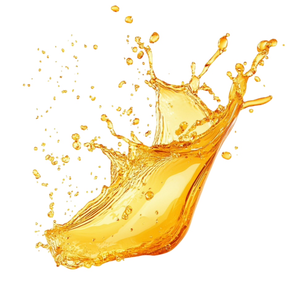 Orange Juice Splash on Transparent Background png