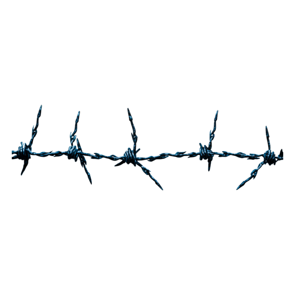 Barbed Wire Fencing Against for Security and Safety png