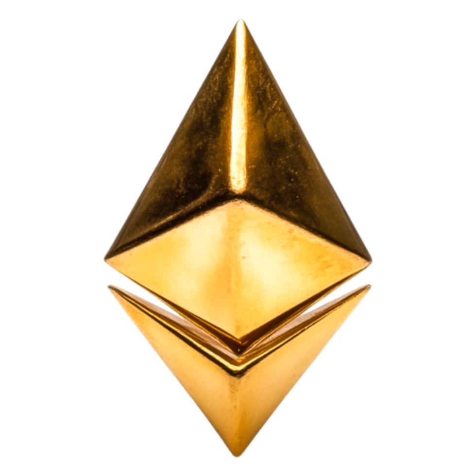 Abstract Gold Pyramid Structure for Artistic and Creative Themes png