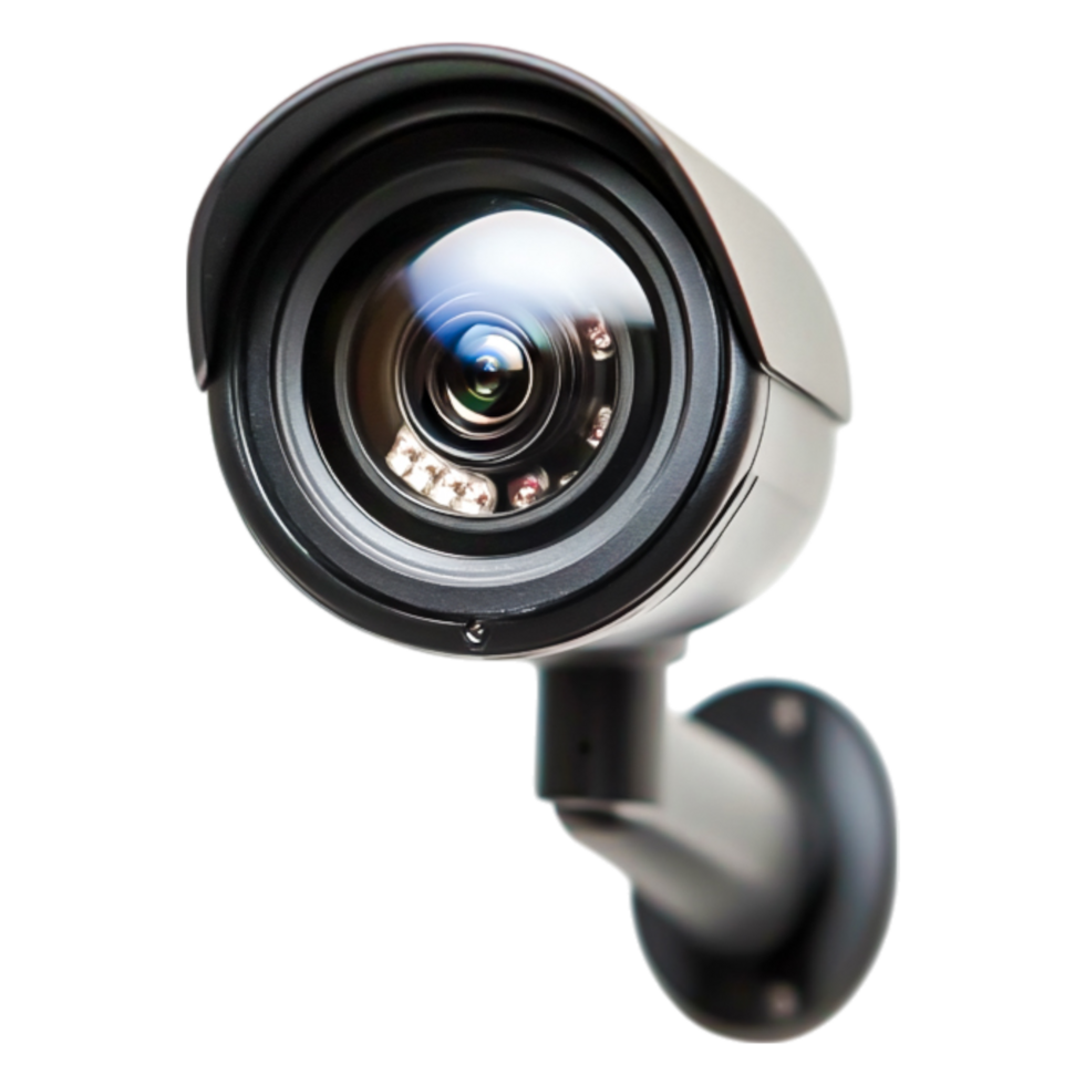 High-Resolution Security Camera with Clear Lens and Modern Design png