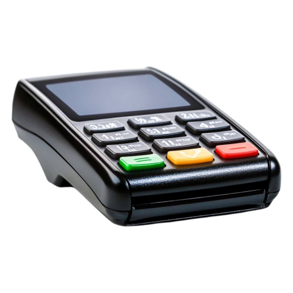 Modern Point of Sale Device for Credit Card Transactions png