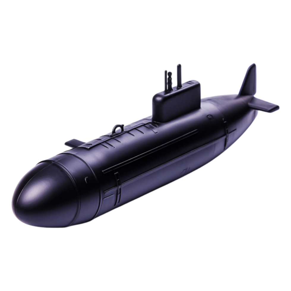 Realistic Model of a Submarine for Educational and Creative Use png