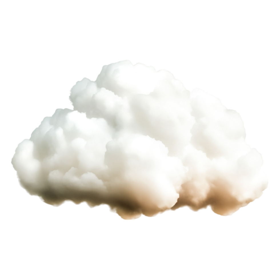 Thick White Cloud Formation on a Clear Blue Sky Background png
