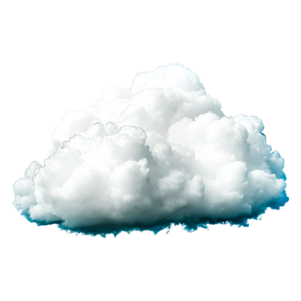 Soft White Cloud Floating in Blue Sky with Bright Sunlight Background png