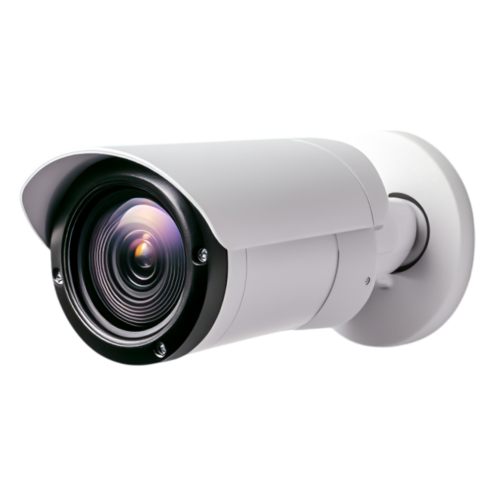 Security Camera On White Wall For Surveillance And Safety Monitoring png