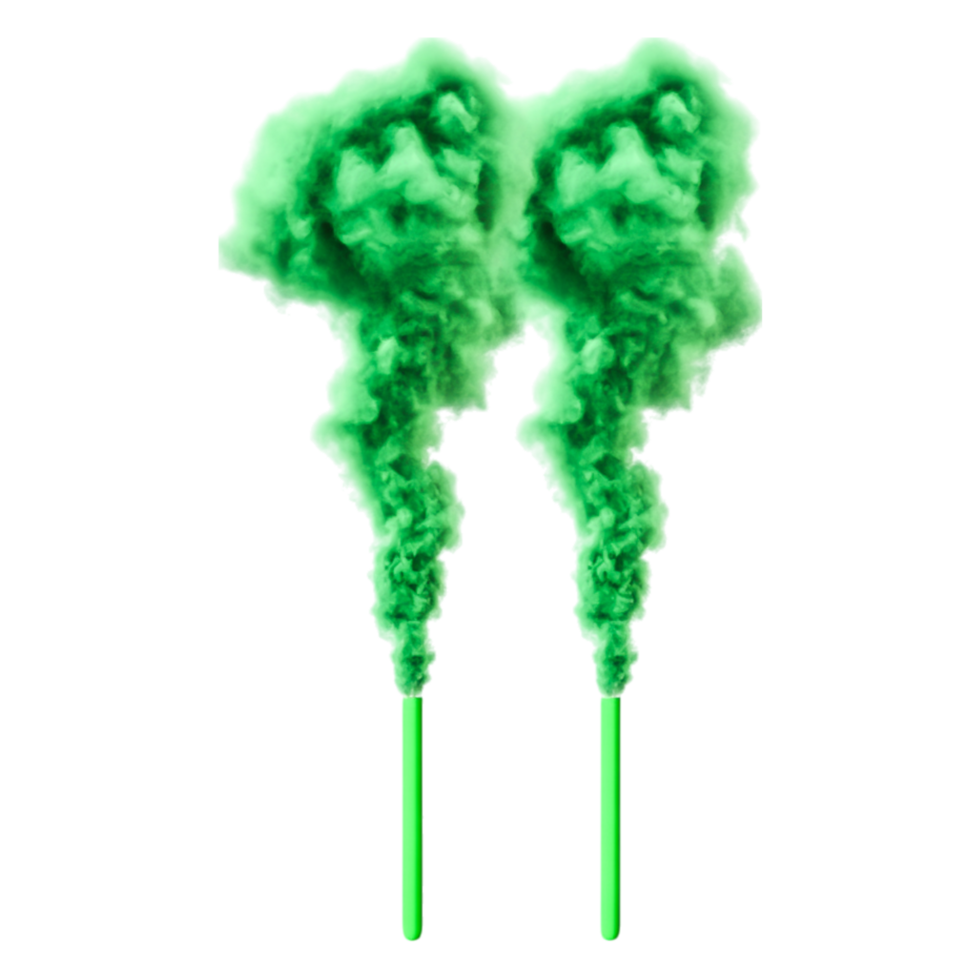 Bright Green Smoke Clouds Rising from Ground in Abstract Background png