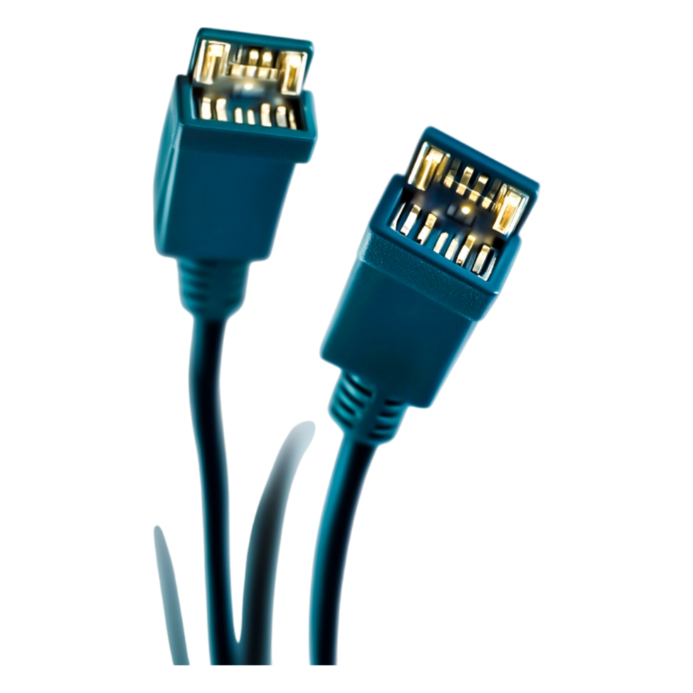 High-Quality USB Cable with Detailed Connectors for Tech Devices png