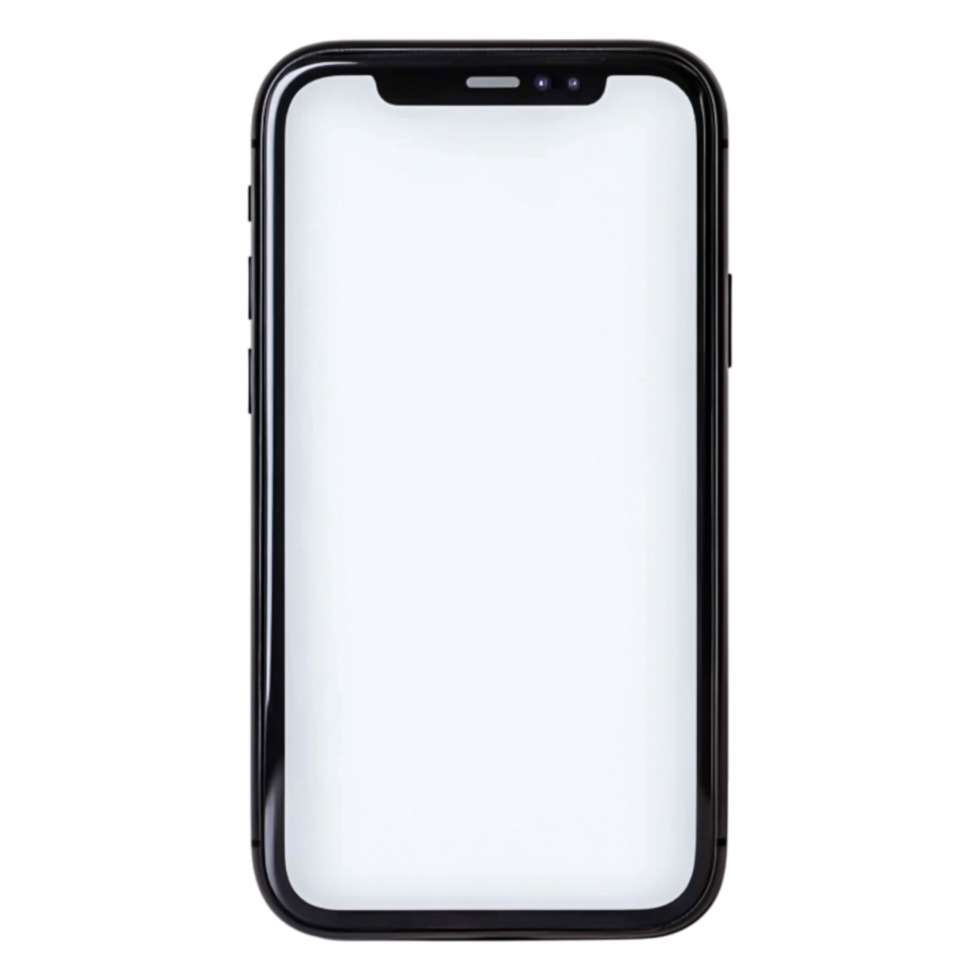Modern Smartphone with Blank Screen Ready for User Interaction png