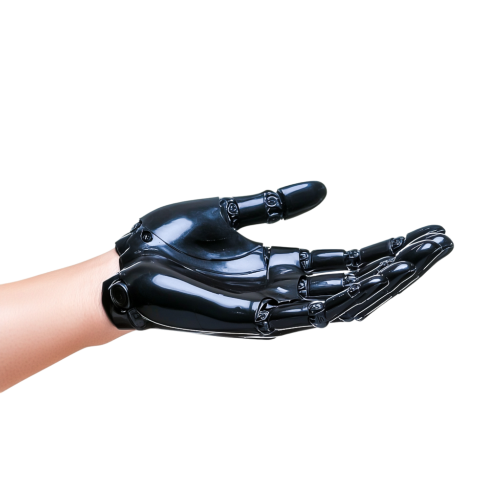 Futuristic Robotic Hand Gesture Symbolizing Technology and Innovation png
