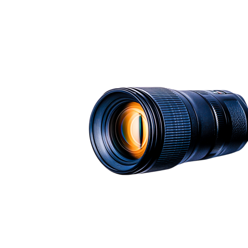 High-Quality Camera Lens with Focused Aperture Light Effect png
