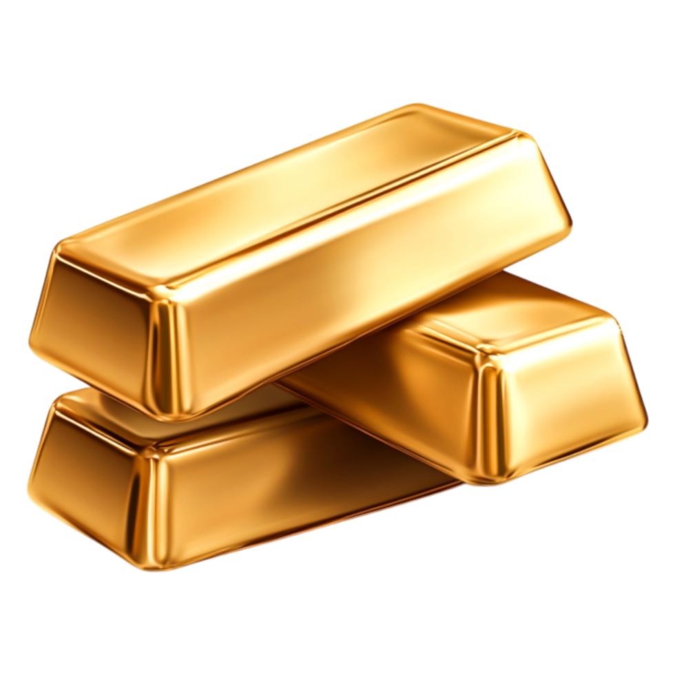 Shiny Gold Bars Stacked in a Rich, Luxurious Arrangement png