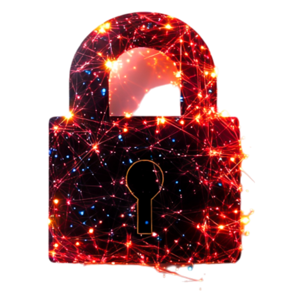 Digital Security Lock with Network Connections and Light Effects png
