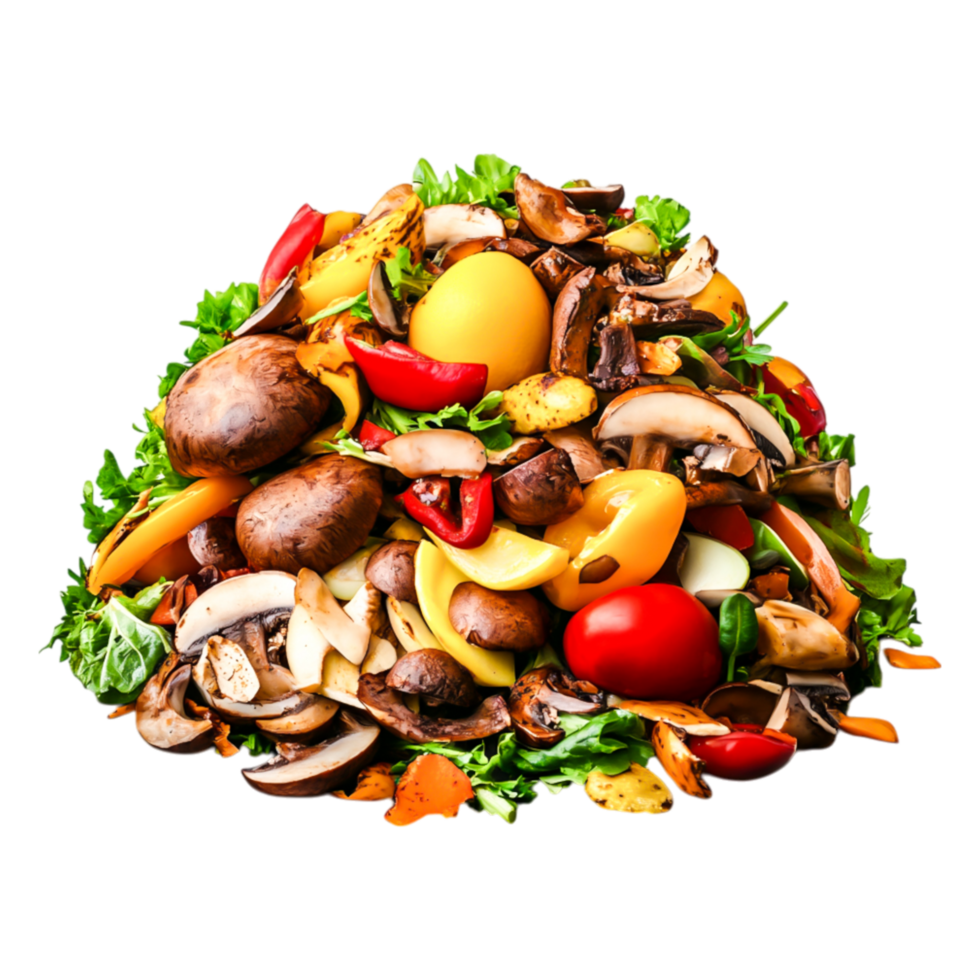 Vibrant Mix of Fresh Vegetables and Mushrooms png
