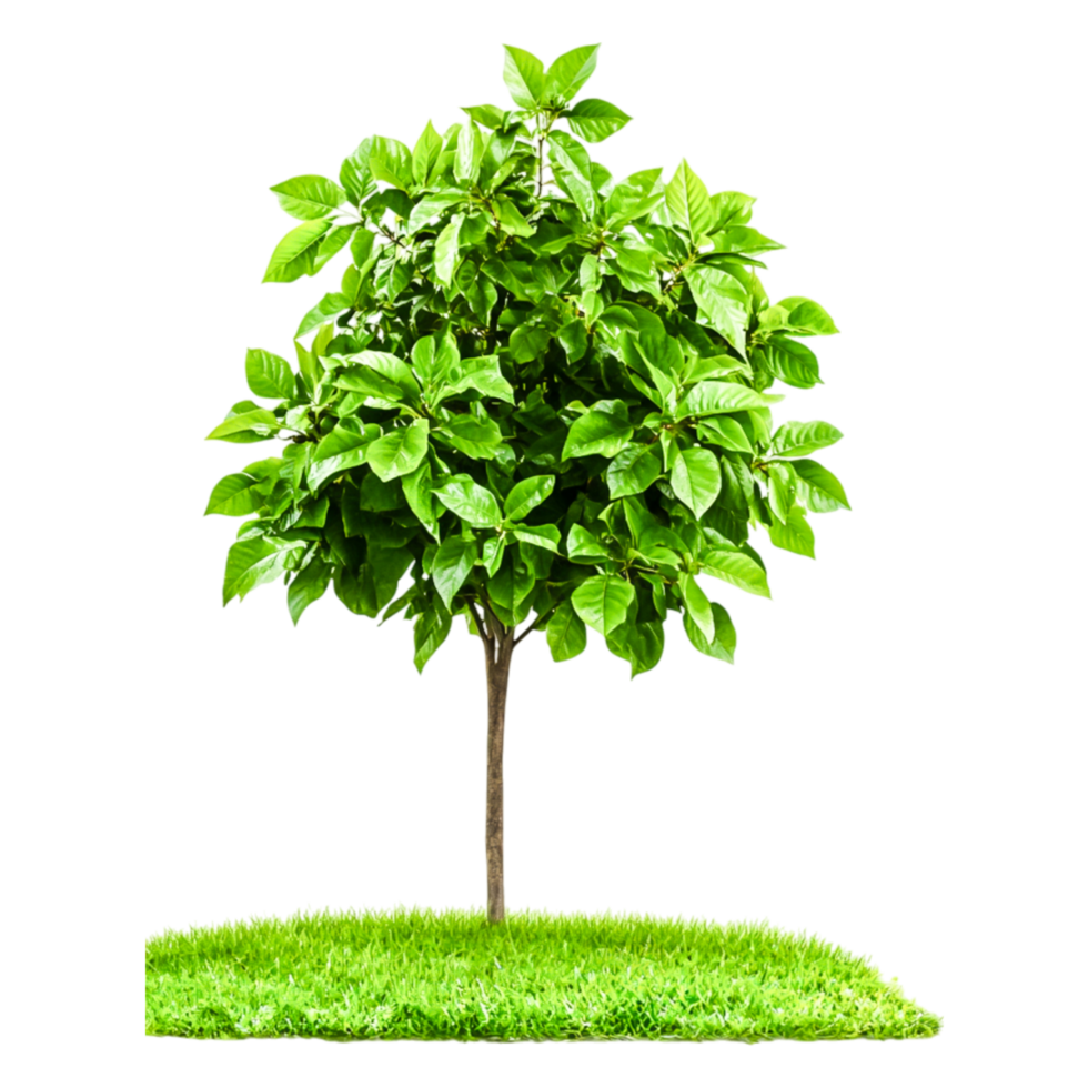 Lush Green Tree with Vibrant Leaves Isolated on png
