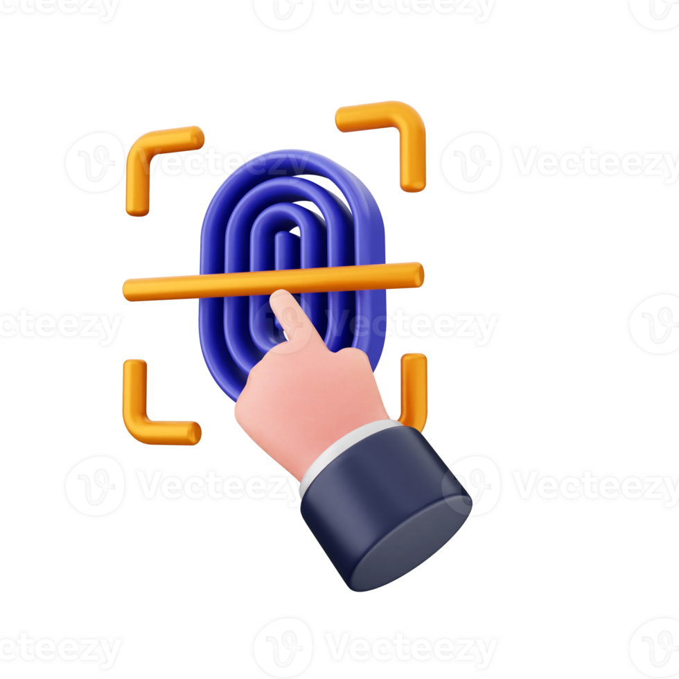 Fingerprint scanner icon png